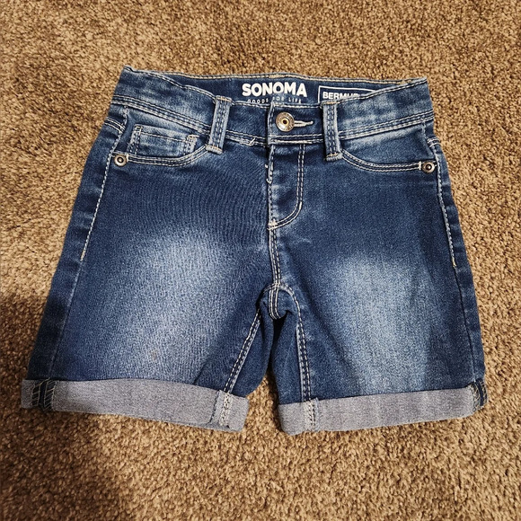 Sonoma Girl's Size 4 Bermuda Jean Shorts - Picture 3 of 7